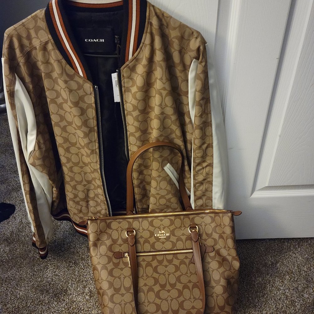 Coach jacket and purse